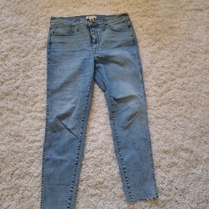 Madewell 10" Roadtripper Light Blue Skinny Jeans‎ Size 30